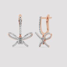 Bow Ribbon Drop Earrings