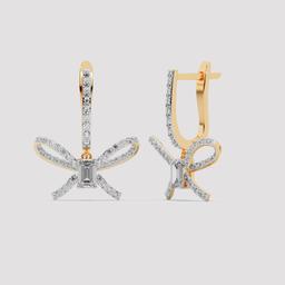 Bow Ribbon Drop Earrings