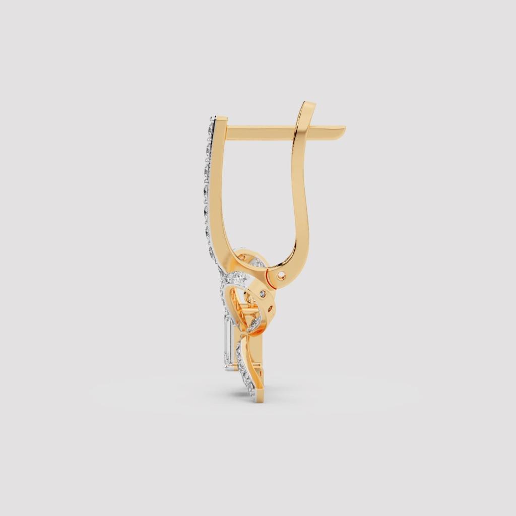 Bow Ribbon Drop Earrings