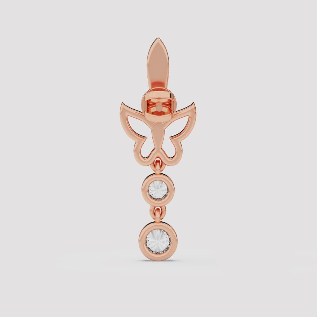 Butterfly Cascade Drop Earrings