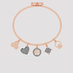 Butterfly Charm Diamond Bracelet