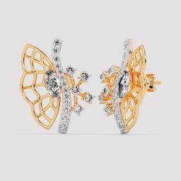 Butterfly Wing Stud Earrings