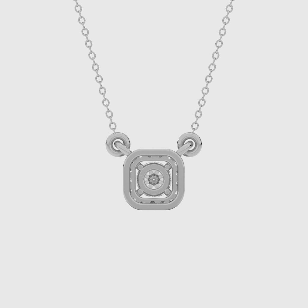 Cushion Halo Pendant