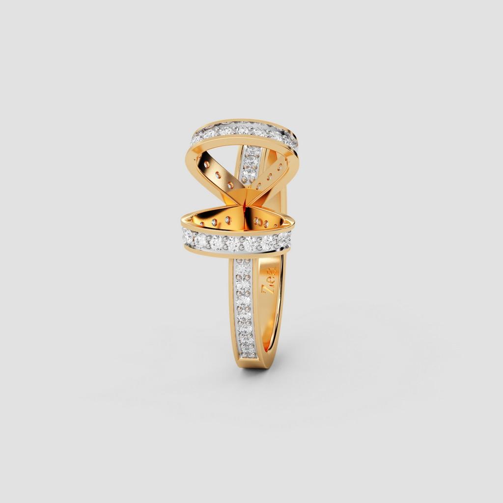 Dual Marquise Infinity Ring