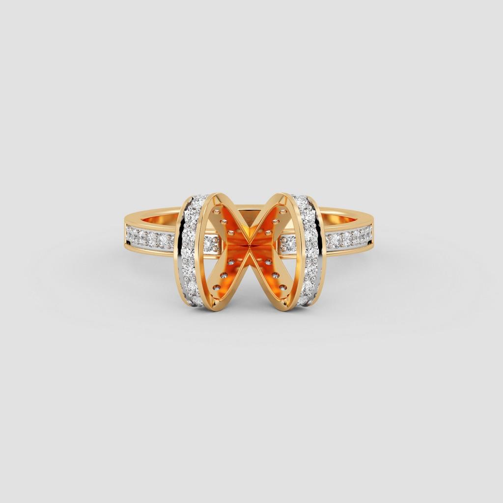 Dual Marquise Infinity Ring