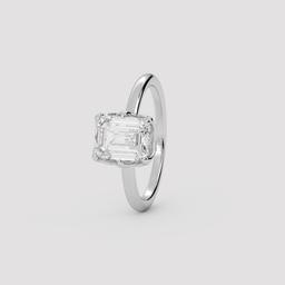 Emerald Solitaire Ring