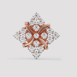 Floral Diamond Cluster Earrings