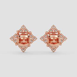 Floral Diamond Cluster Earrings