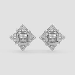 Floral Diamond Cluster Earrings