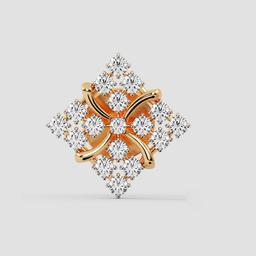 Floral Diamond Cluster Earrings