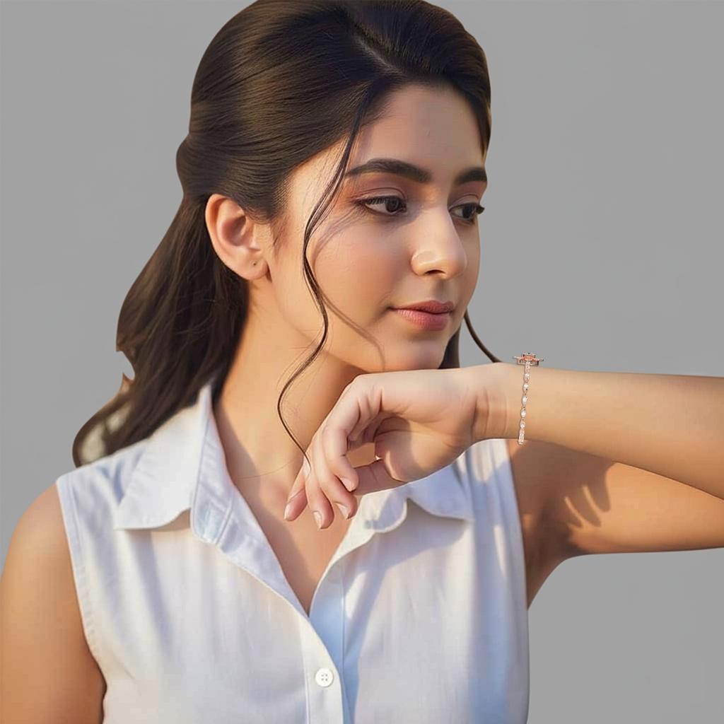 Florette Princess Diamond Floral Bracelet