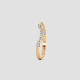 Graceful Cluster Band Ring