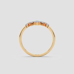 Graceful Cluster Band Ring