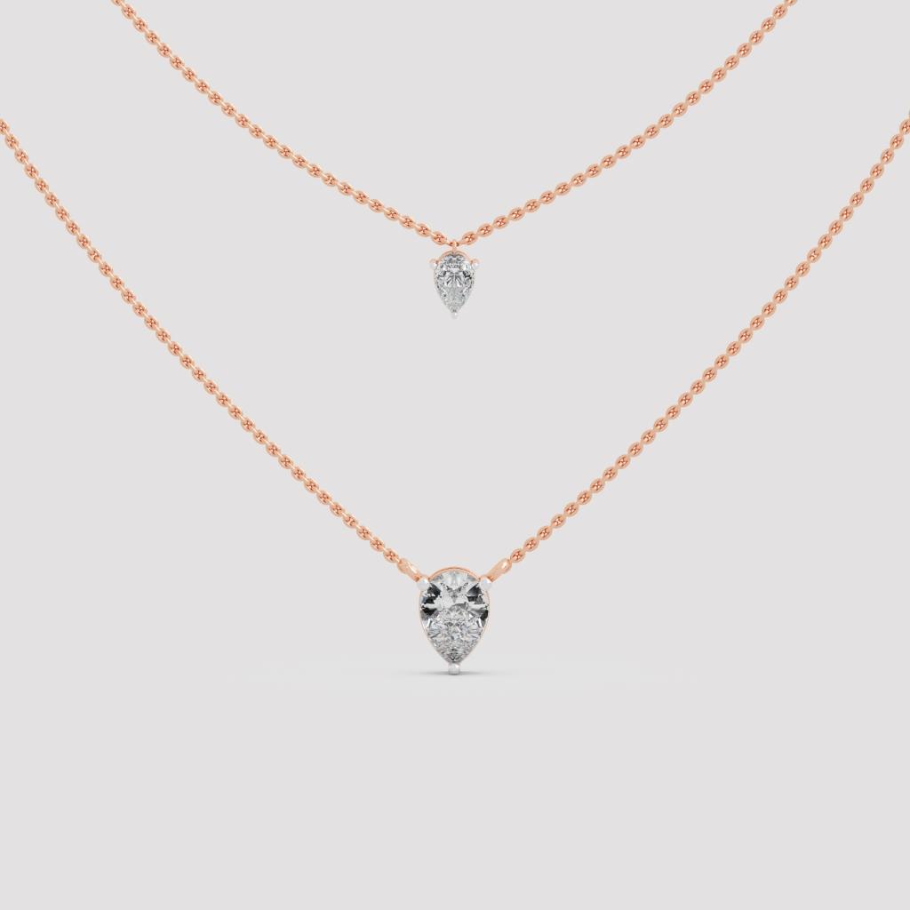 Layered Pear Necklace