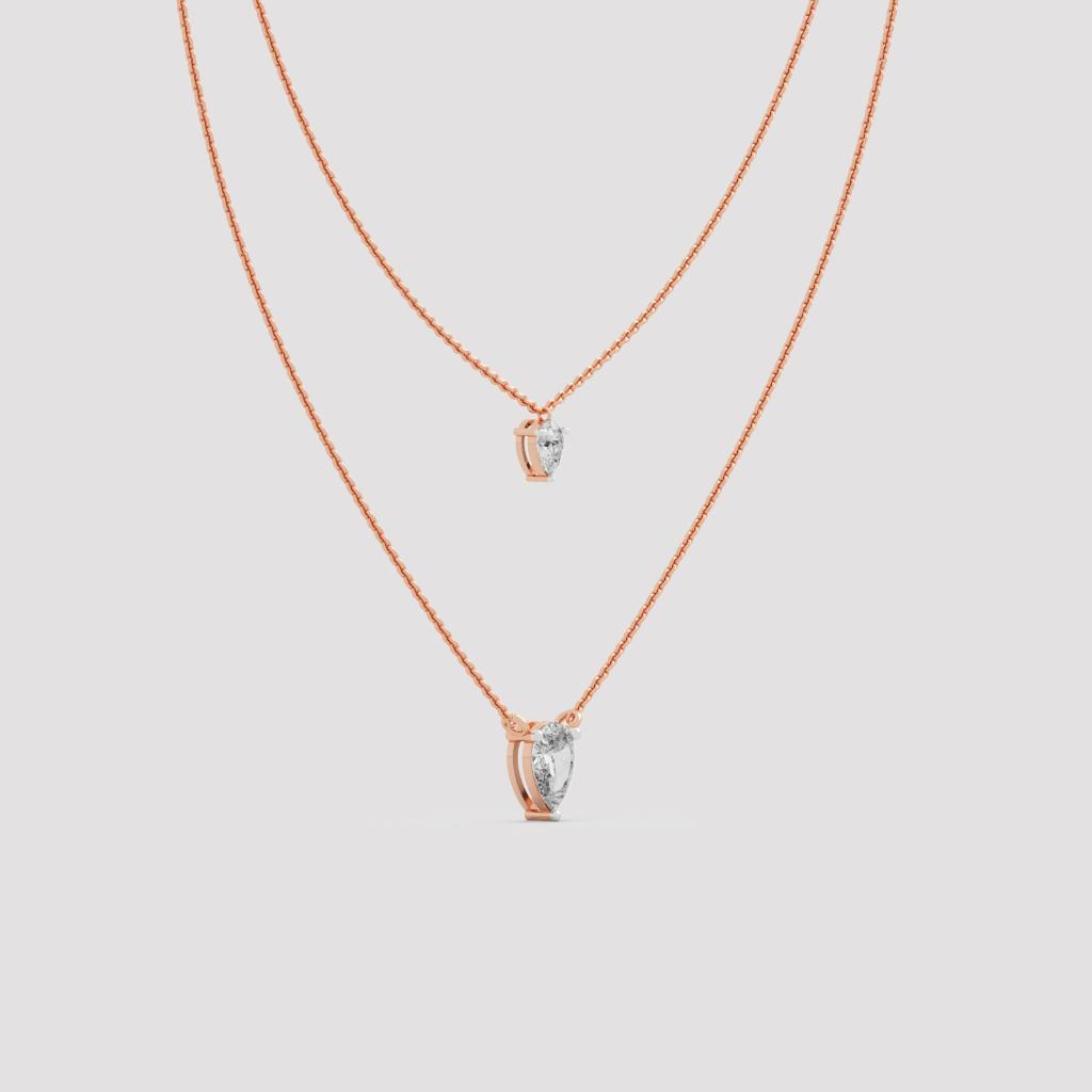 Layered Pear Necklace