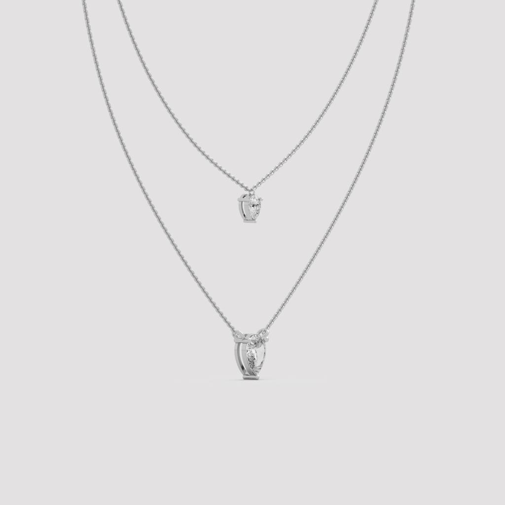 Layered Pear Necklace