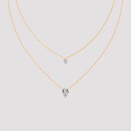 Layered Pear Necklace