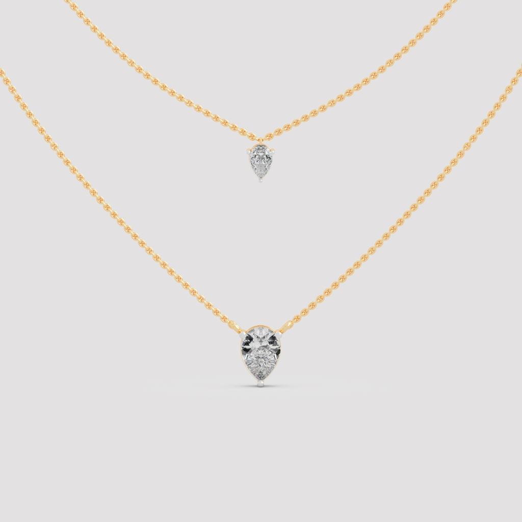 Layered Pear Necklace