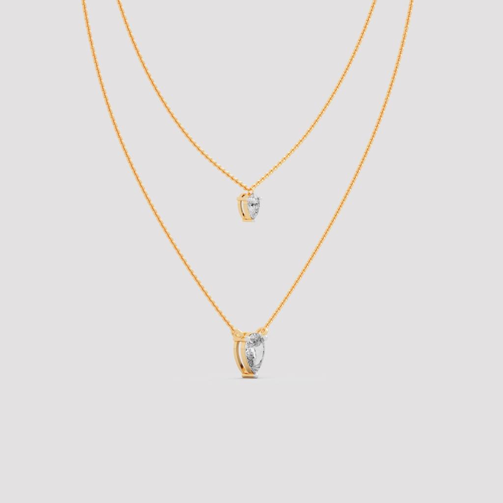 Layered Pear Necklace