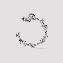 Leaf Wreath Hoop Earrings