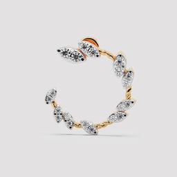 Leaf Wreath Hoop Earrings