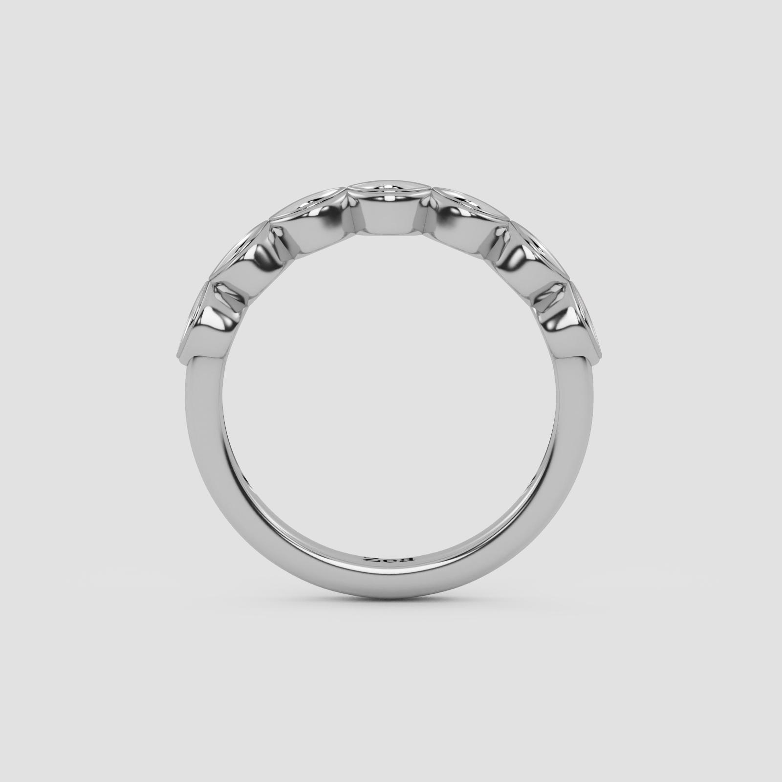 Luminous pear Band Ring