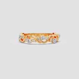 Luminous Scrollwork Ring