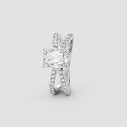 Majestic Radiant Solitaire Ring