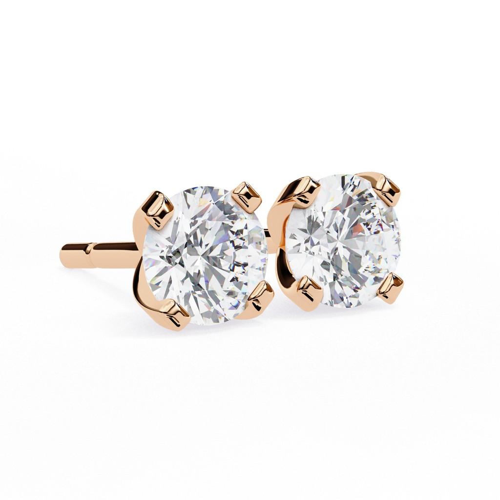 Majestic Round Prong Earring