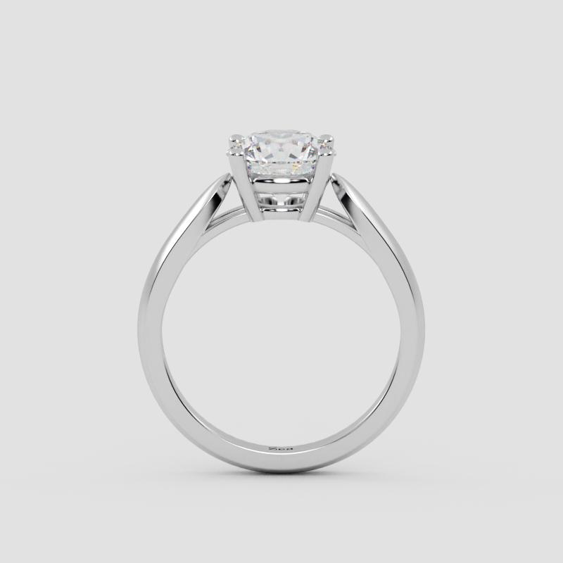 Majestic Round Solitaire Ring