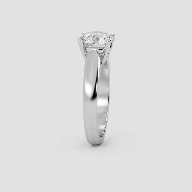 Majestic Round Solitaire Ring