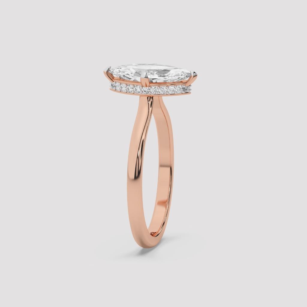 Marquise Hidden Halo