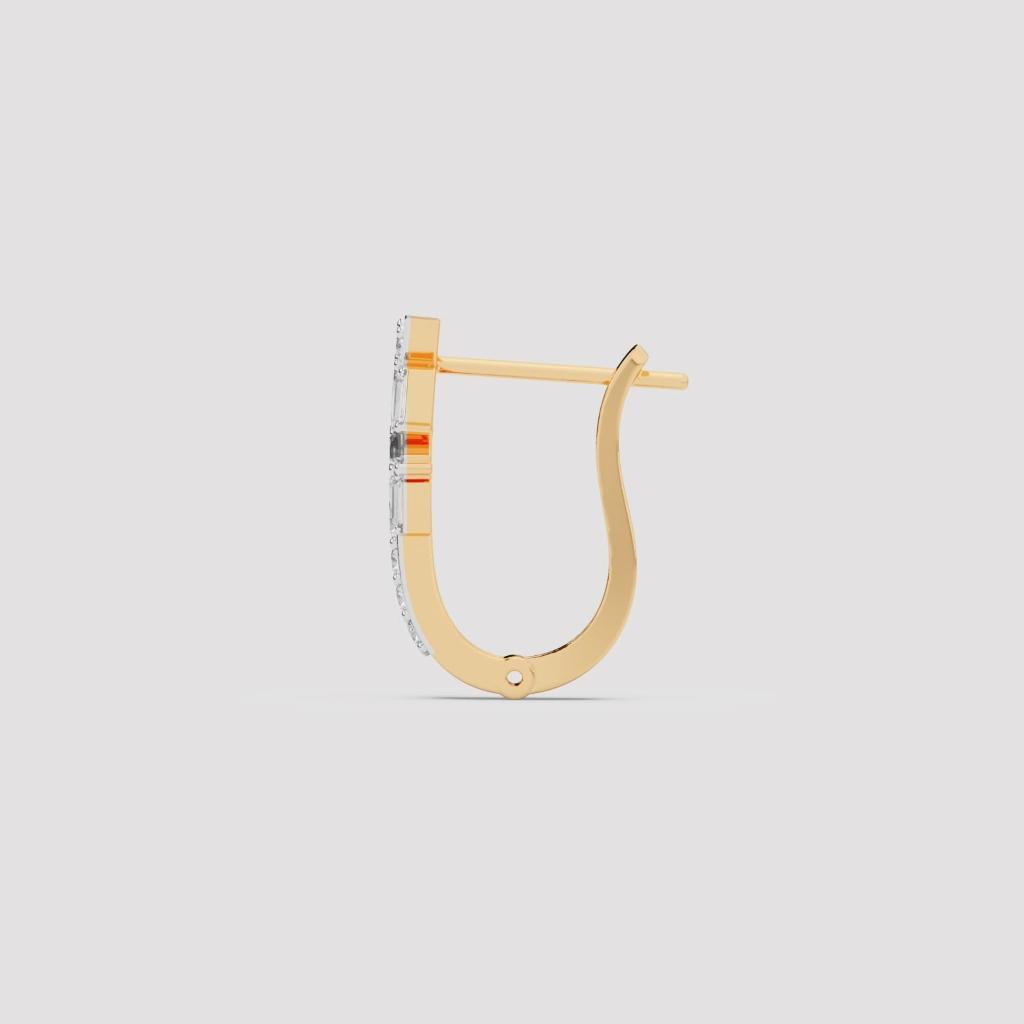 Mixed Shape Diamond Hoops