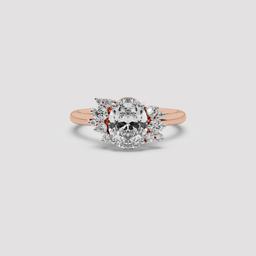 Oval Cluster Ring