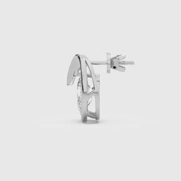 Oval Diamond Teardrop Studs