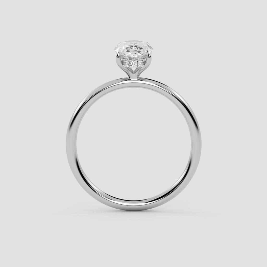 Oval Solitaire Ring