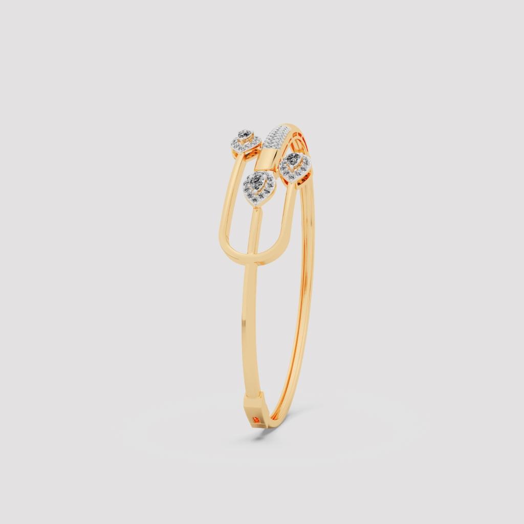 Pear Diamond Artistic Bangle