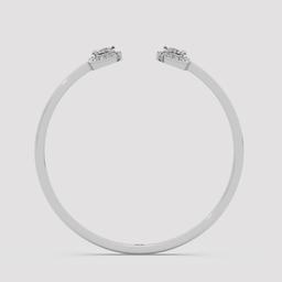 Pear Diamond Cuff Bracelet