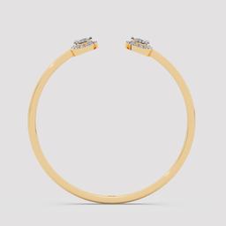 Pear Diamond Cuff Bracelet