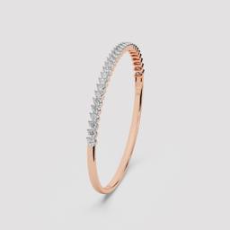 Pear Diamond Station Bangle