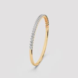 Pear Diamond Station Bangle