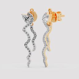 Pear Diamond Wavy Drops