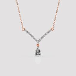 Pear Drop V-Necklace