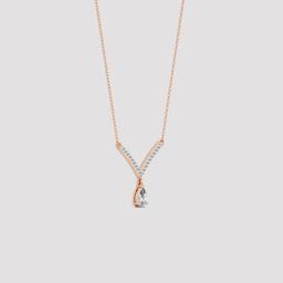 Pear Drop V-Necklace