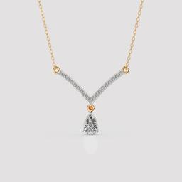 Pear Drop V-Necklace