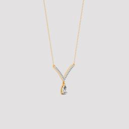 Pear Drop V-Necklace
