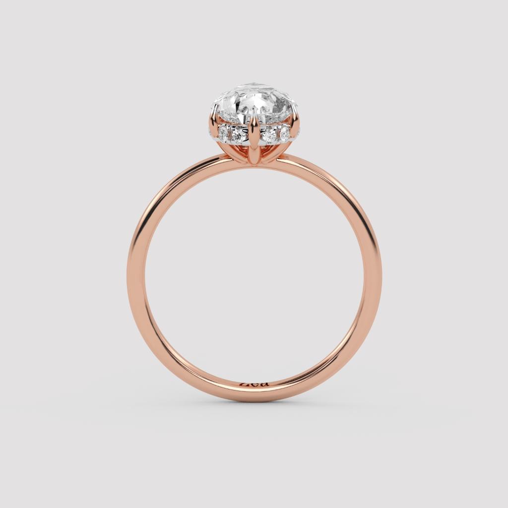 Pear Three-Stone Ring