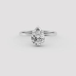 Pear Three-Stone Ring