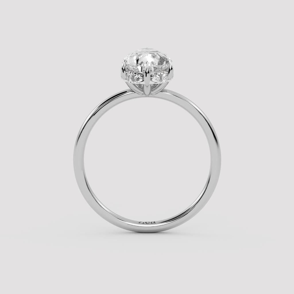 Pear Three-Stone Ring