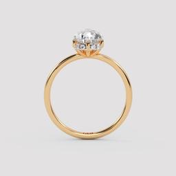 Pear Three-Stone Ring